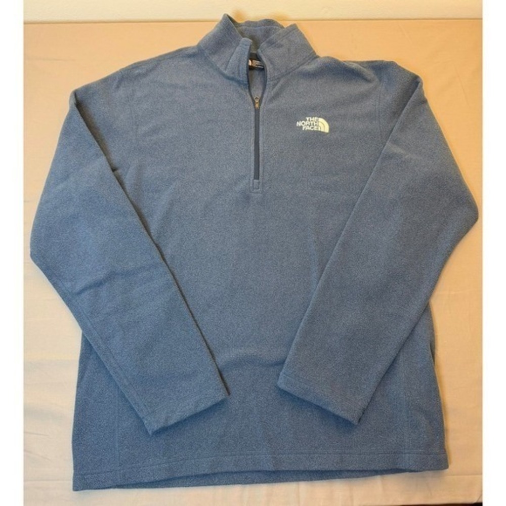 The North Face Mens TKA 100 Glacier 1/4 Zip Fleece Pullover Blue M NF00CP8M1LG